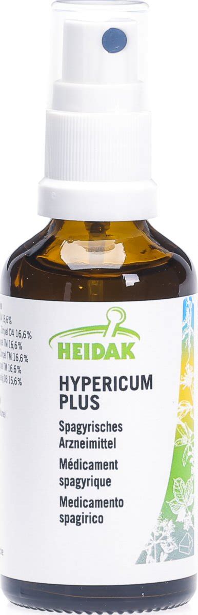 Heidak Spagyrik Hypericum Plus Spray 50ml In Der Adler Apotheke
