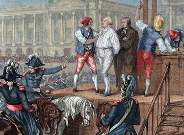 Image result for King Louis XVI was executed on the guillotine.