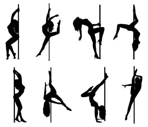 Pole Dance Women Silhouettes Stock Vector Image By ©chaoss 159151534