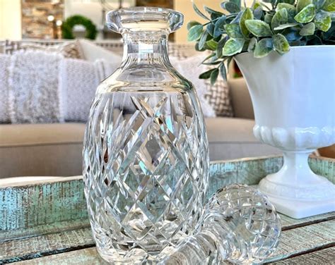 Waterford Crystal Drogheda Cut Pattern Decanter Wedding Criss Cross Cut Wine Decanter Wines