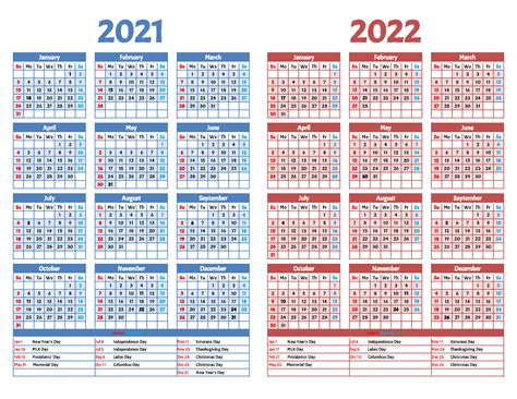 2 Year Calendar Printable 2020 2021 Word Pdf Image Free Printable 2020