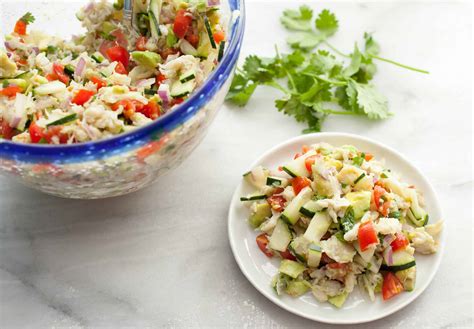 This simply the best crab salad recipe is a great idea for a light lunch or a quick appetizer when you have unexpected company. Best Imitation Crab Ceviche Recipe | Dandk Organizer