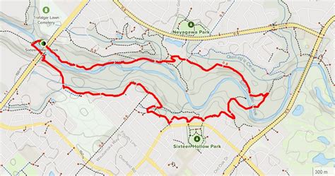 Sixteen Mile Creek Trail Map In 2022 Trail Maps Go Hiking Creek