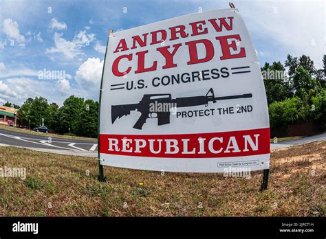 Lawrenceville Ga May 21 2022 A Roadside Campaign Sign For