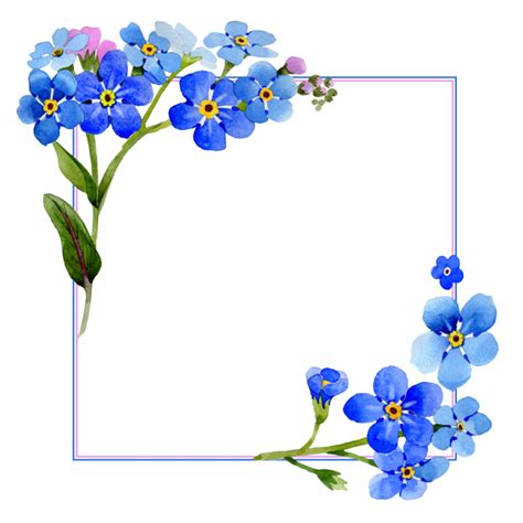Download Flowers Watercolor Cover Vector Frame | Watercolor flowers, Watercolor flower background, Blue ...