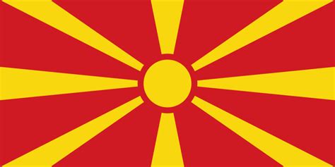 North Macedonia Flag Rustic Grunge North Macedonia Flag Stock Image