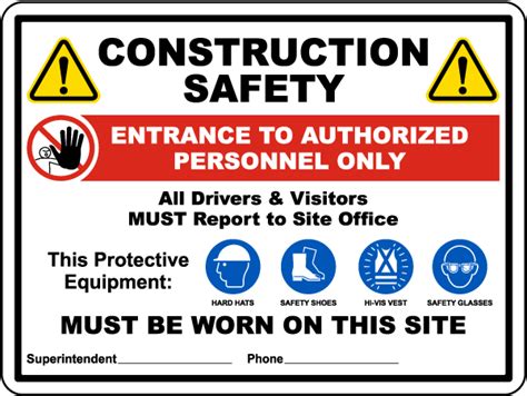 Construction Site Safety Sign Save Instantly
