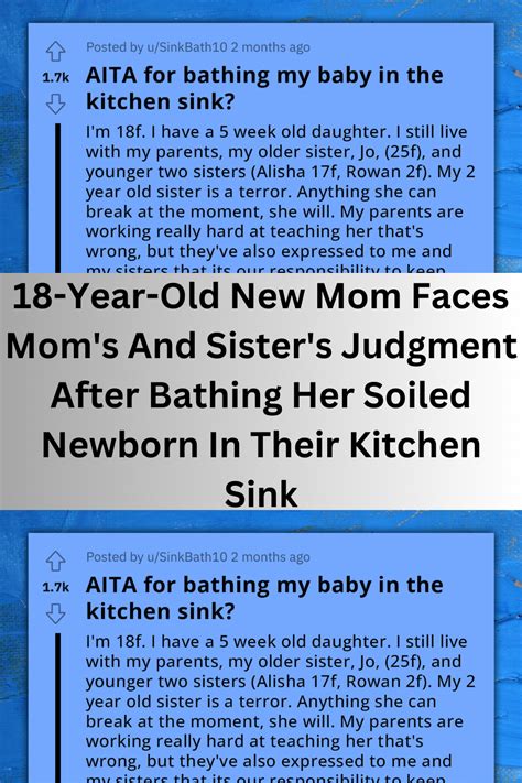 Year Old New Mom Faces Mom S And Sister S Judgment After Bathing Her