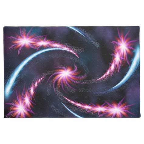 Psychedelic Galaxy Swirl Design Doormat Uk