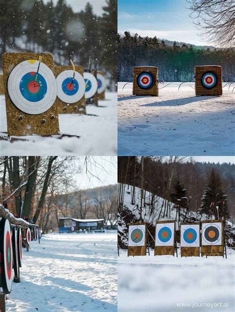 Winter Archery Range Chilled Precision In 34 Aspect Ratio Journeyart