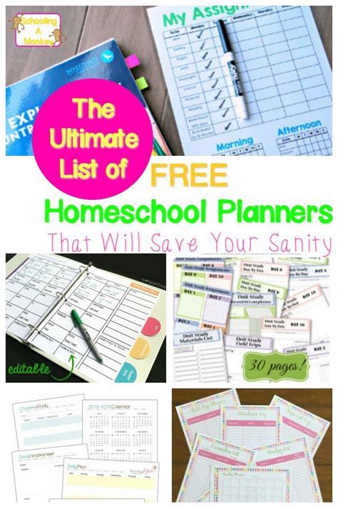 Easily reproducible pages allow you to print weekly plans as needed. The Ultimate List of Quality FREE Printable Homeschool ...