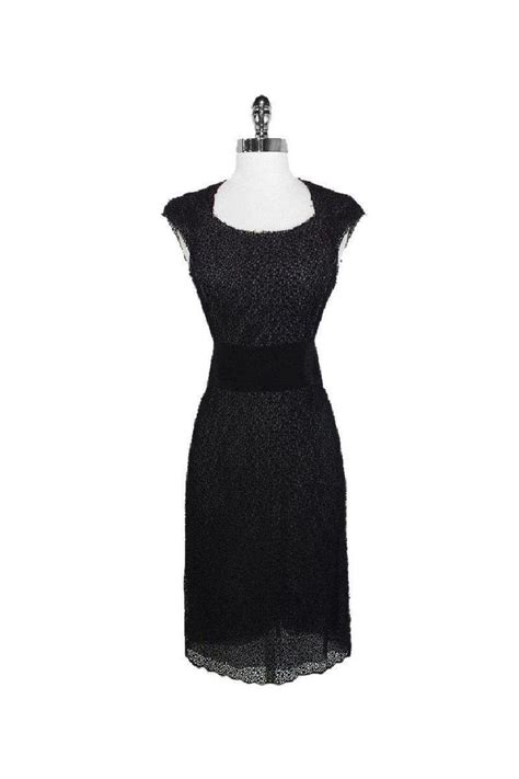 Ports 1961 Black Lace Cap Sleeve Dress Sz 2 Black Lace Cap Sleeve Dress Capped Sleeve Dress
