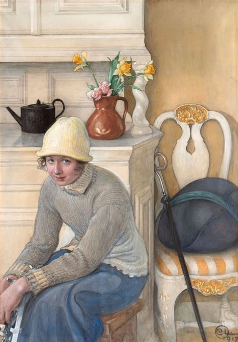 Passé Féminin Carl Larsson Painting Scandinavian Art