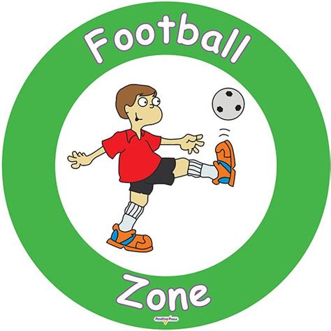 Jenny Mosleys Playground Zone Signs Football Zone Sign Jenny