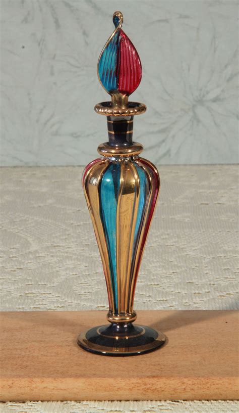 Egyptian Glass Perfume Bottle From The Earliest Times Egyptians Have Worked With Glass And