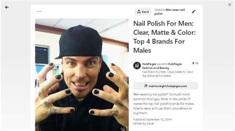 Men Wear Nail Polish Youtube