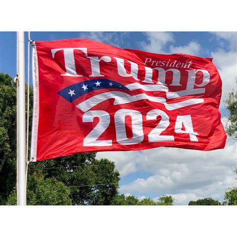 trump 2024 banner flag red 3x5 outdoor flags for sale