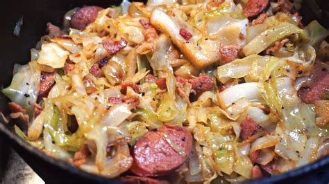 Easy Southern Fried Cabbage With Sausage Recipe