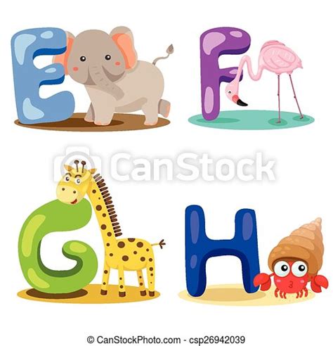 Animal Alphabet Clipart