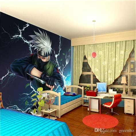 14 anime rooms that just might be heaven. Japanese Anime Naruto Wall Mural Kakashi Photo wallpaper ...