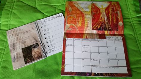 Inside The Diary And Calendar Earth Pathways Diary