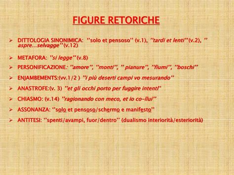 Solo E Pensoso Figure Retoriche - PPT - “PASSA LA NAVE MIA COLMA D’OBLIo” PowerPoint Presentation, free