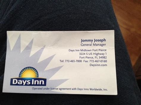 Personalize it with photos & text or purchase as is! Owners business card I got from front desk... - Picture of ...