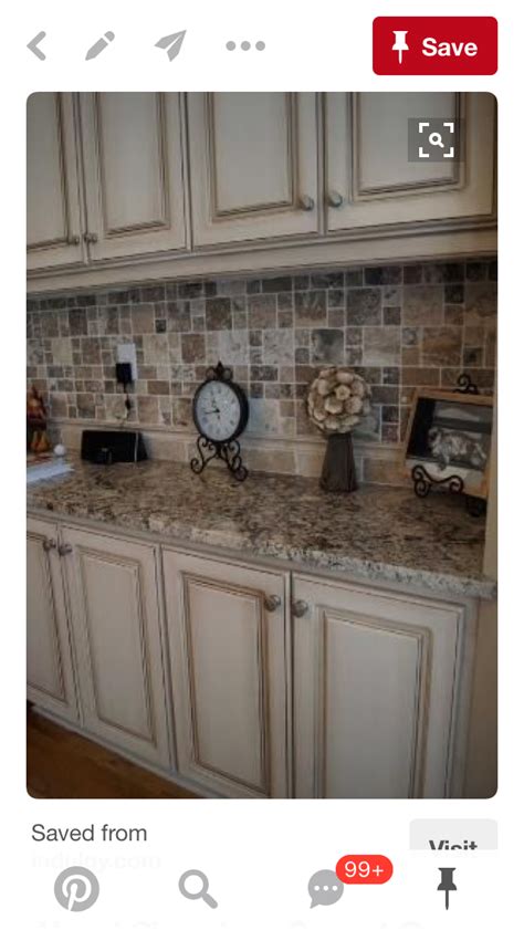 But compared to the cost of new cabinets (or refacing existing cabinets), it's quite a bargain. Pin by Nancy Dunlap on Kitchen | Rustic kitchen, Antique white kitchen cabinets, Antique white ...