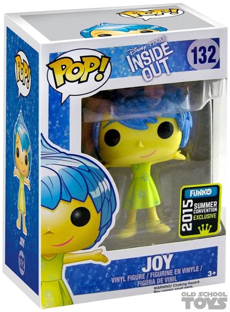 Joy Inside Out Pop Vinyl Disney Funko Sparkle Hair Convention