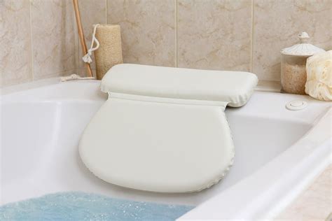 This furniture looks designer but its actually. A waterproof pillow for the bathtub so that you don't have ...