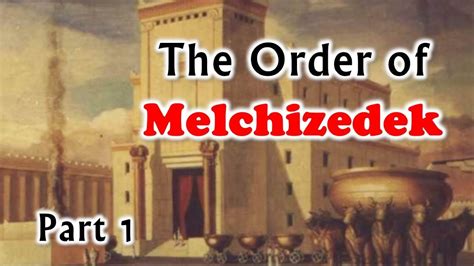 State or condition especially with regard to functioning or repair things were in terrible order. The Order of Melchizedek (part 1) - Nader Mansour - YouTube
