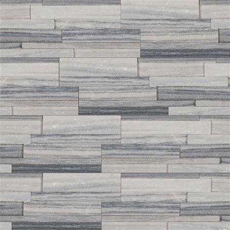 Alaska Gray 3d Honed Ledger Panel 6x24