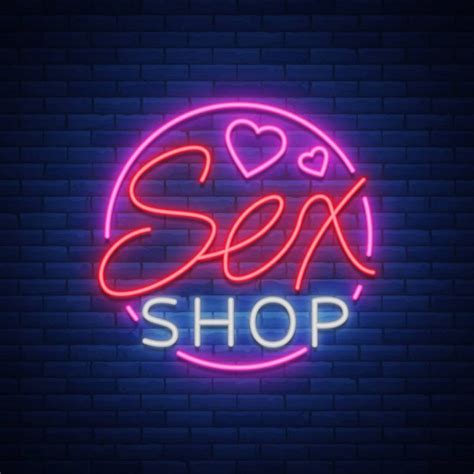 Donut Shop Neon Logo Sign On Dark Brick Wall Background — Stock Vector