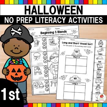 halloween literacy worksheets october st grade  united teaching