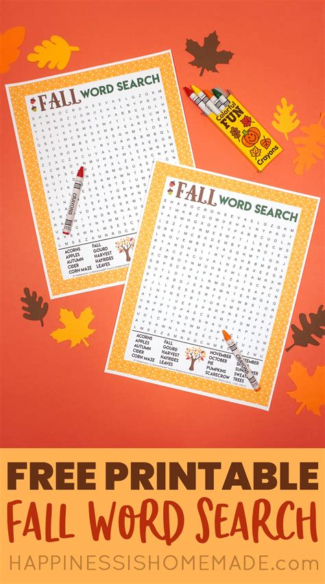 18 Fun Fall Word Search Puzzles Kitty Baby Love Fall Word Search