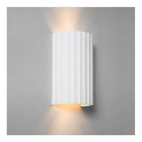 Astro Lighting Kymi 220 Ribbed Wall Light In Plaster Finish 1335001 Lighting From The Home