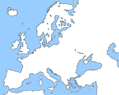 A blank map of europe is required when somebody intends to study the geographical features of europe. Image - Blank map of Europe without borders by eric4e.png | TheFutureOfEuropes Wiki | FANDOM ...
