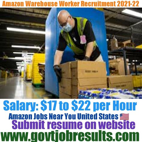 Amazon Warehouse Worker Recruitment 2021 22 Govtjobresults