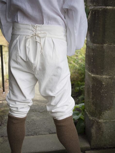 Mans Fall Front Breeches In Undyed Corduroy Elgar Shirts