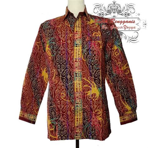 Size measurement (all size) : Jual Kemeja Tenun Batik Tulis Ethnic Motif Kalimantan ...