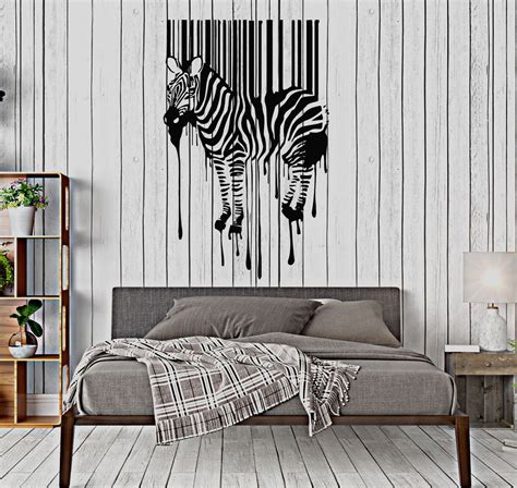 Vinyl Wall Decal Zebra Animal Modern Room Decor Art Stickers Mural
