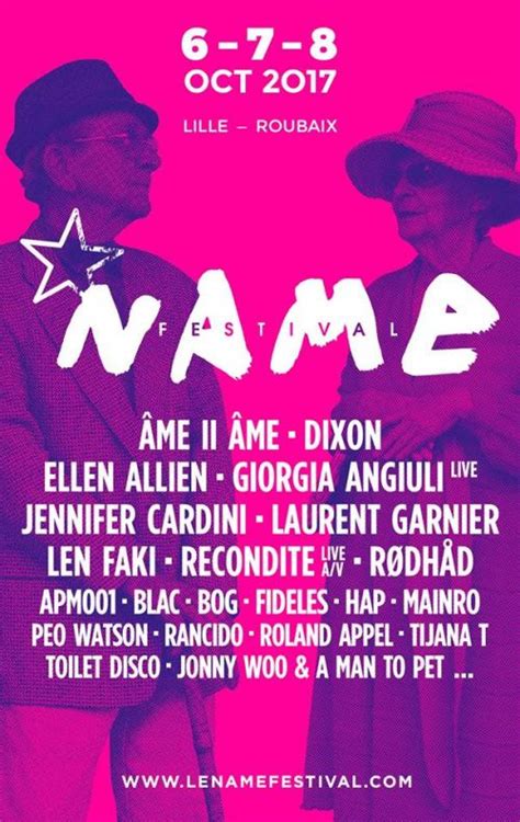 Maybe you would like to learn more about one of these? Name Festival 2017 - Concerts - Lille La Nuit.com