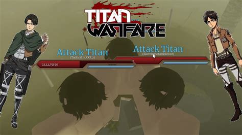 Becoming Eren Yeager And Levi Ackerman In Titan Warfare Roblox Ft