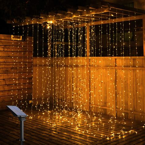 300led Lampes à Rideau Solaire 3mx3m Oxyled Lampes étanches Pour