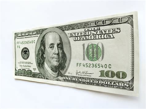 United States One Hundred Dollar Bill With Ben Fra Stock Photo Image