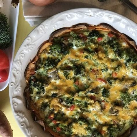 21 Day Fix Veggie Quiche With Sweet Potato Crust Carrie Elle