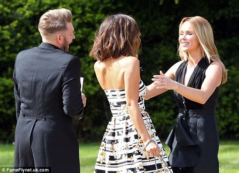 Myleene Klass Meets Up With Amanda Holden At Geri Halliwells Wedding Daily Mail Online