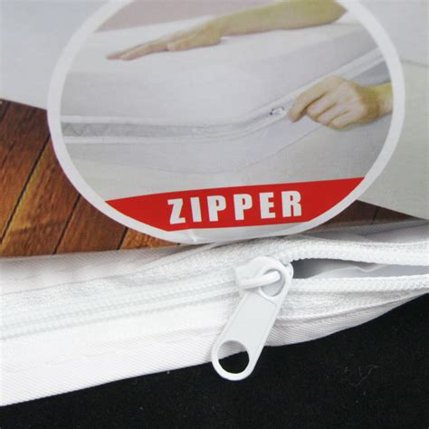 Mattress zipper covers are made with a 100% organic cotton making them extremely soft, silky and easy on your skin. Queen Size Zippered Mattress Cover Vinyl Protector Allergy ...