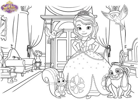 Sofia The First Characters Coloring Pages Clip Art Library