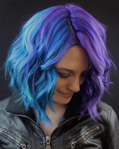 Bridal hairstyle for long hair tutorial. 23 Incredible Examples of Blue Purple Hair in 2020